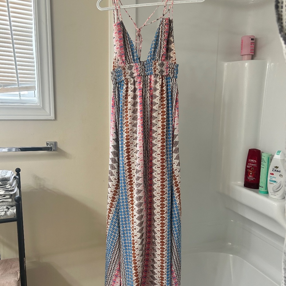 Printed maxi dress